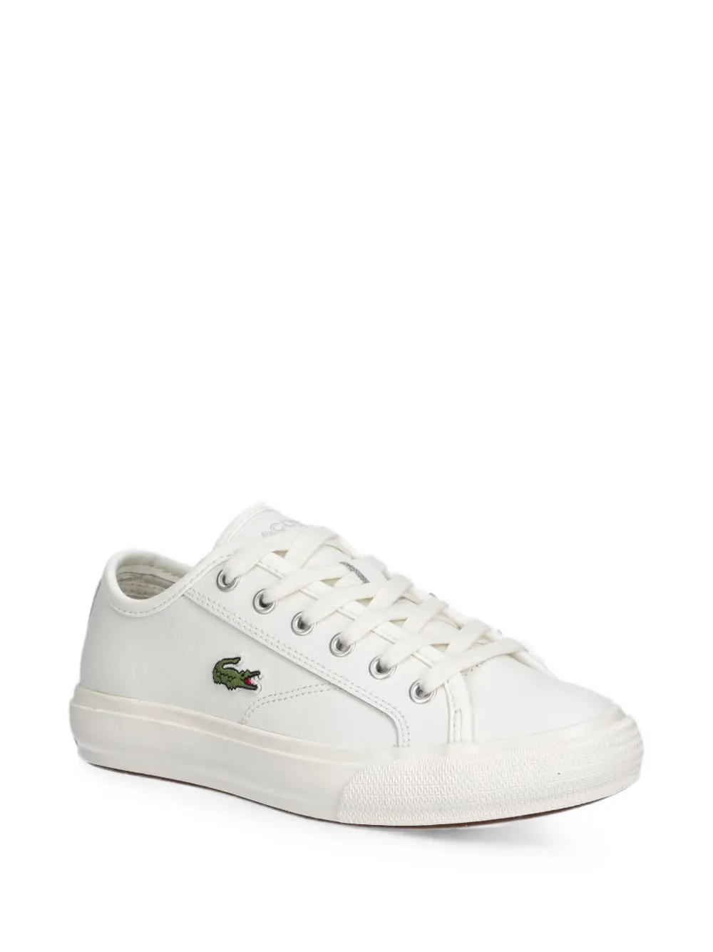 Lacoste Backcourt logo-patch lace-up sneakers Wit