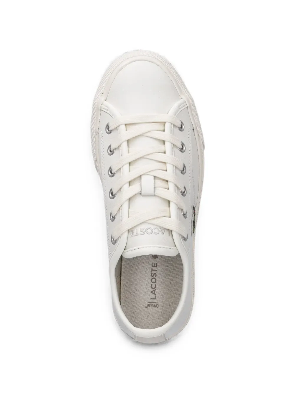 Lacoste Backcourt logo-patch lace-up sneakers Wit