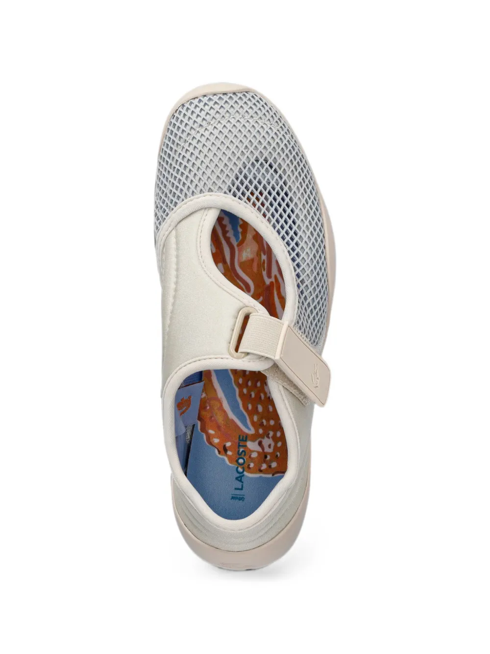 Lacoste Low Mystere mesh touch-strap sneakers Beige