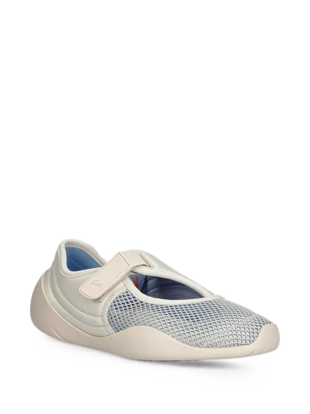 Lacoste Low Mystere mesh touch-strap sneakers Beige
