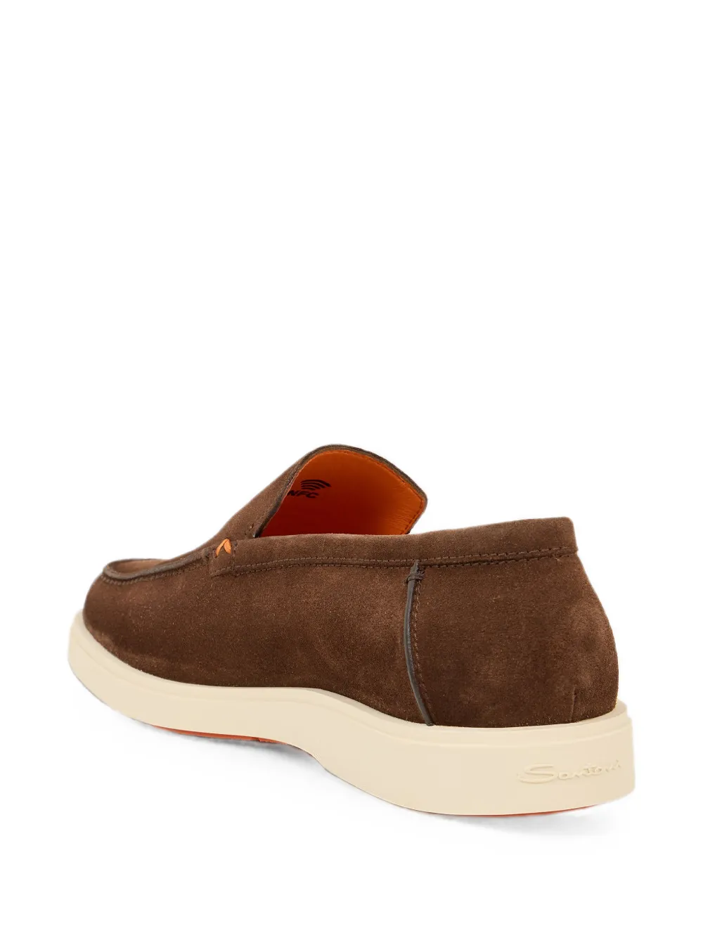 Santoni suede slip-on loafers Bruin
