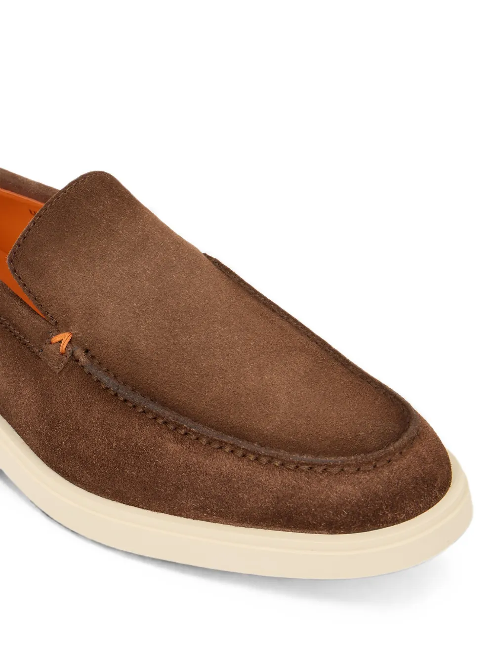 Santoni suede slip-on loafers Bruin