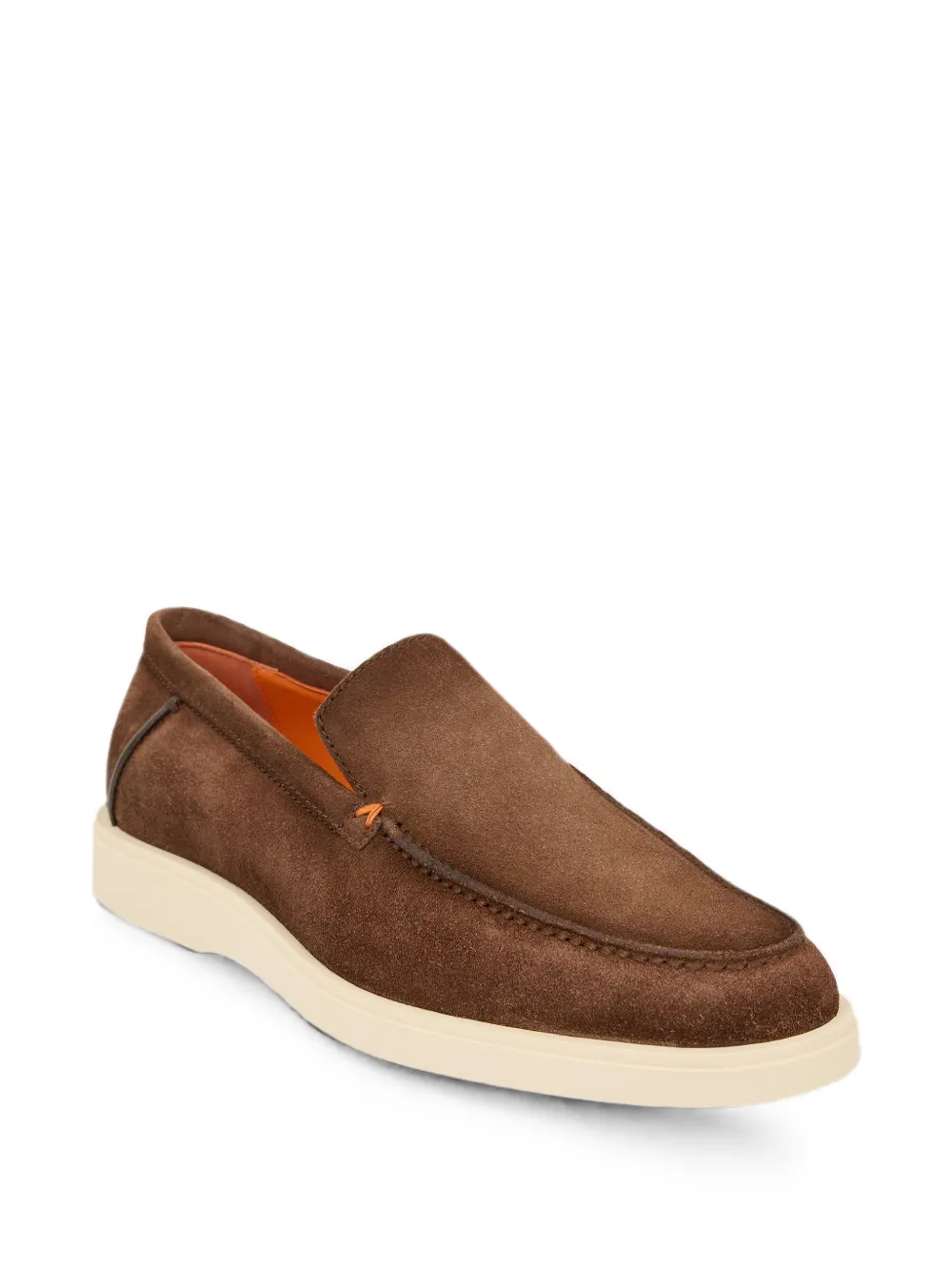 Santoni suede slip-on loafers Bruin