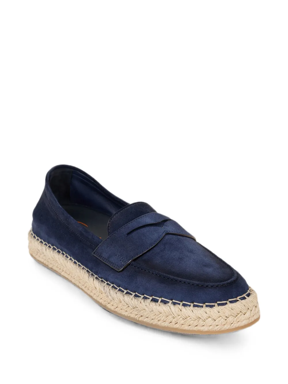 Santoni suede slip-on espadrilles Blauw