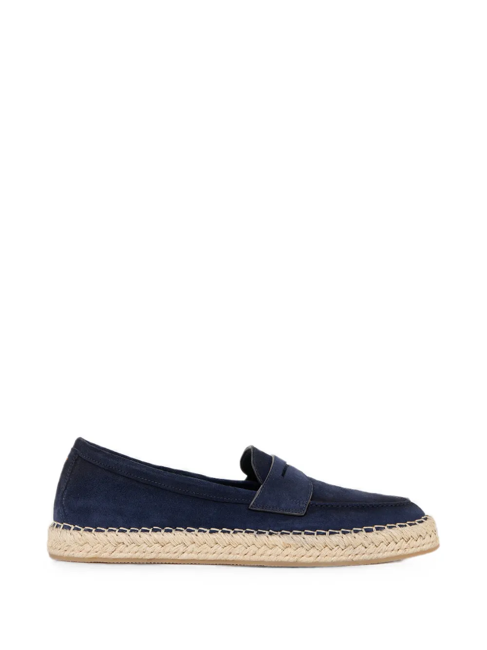 Santoni suede slip-on espadrilles - Blu