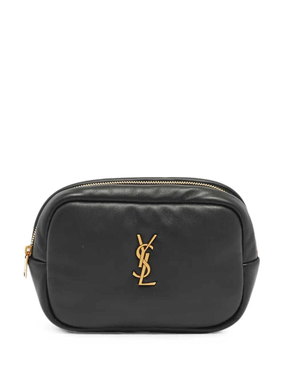 Pre-owned Saint Laurent 2023 Pillow Padded Cosmetic Pouch In Black