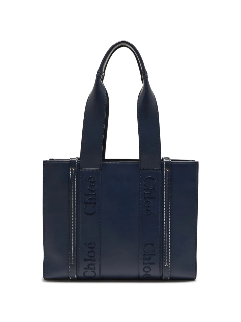 Chloé Pre-Owned medium Woody tote bag - Blu