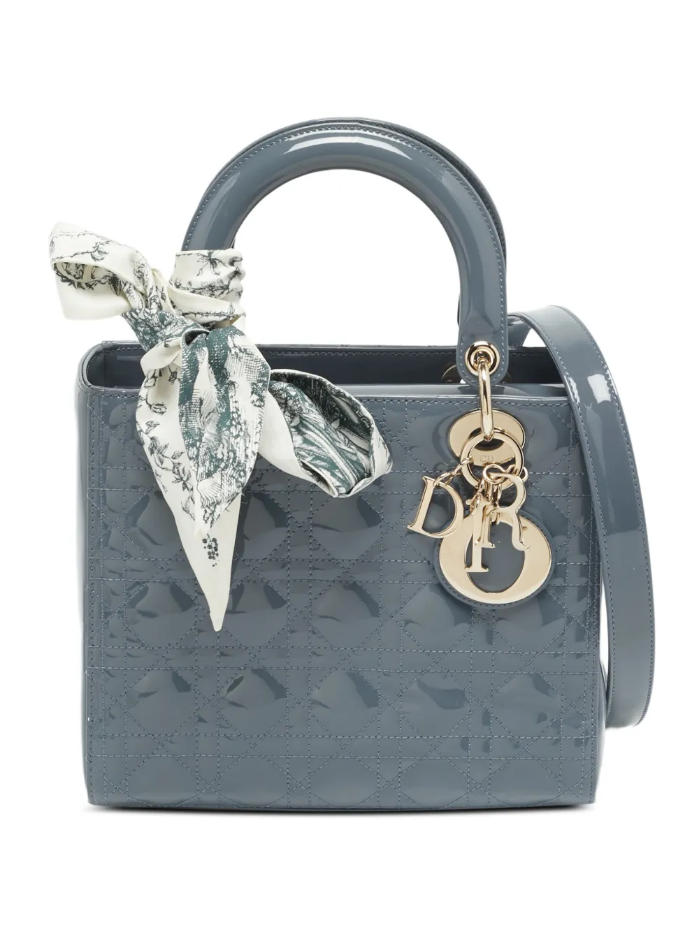 Christian Dior Pre-Owned 2020 Lady Dior Cannage tote bag - Grigio