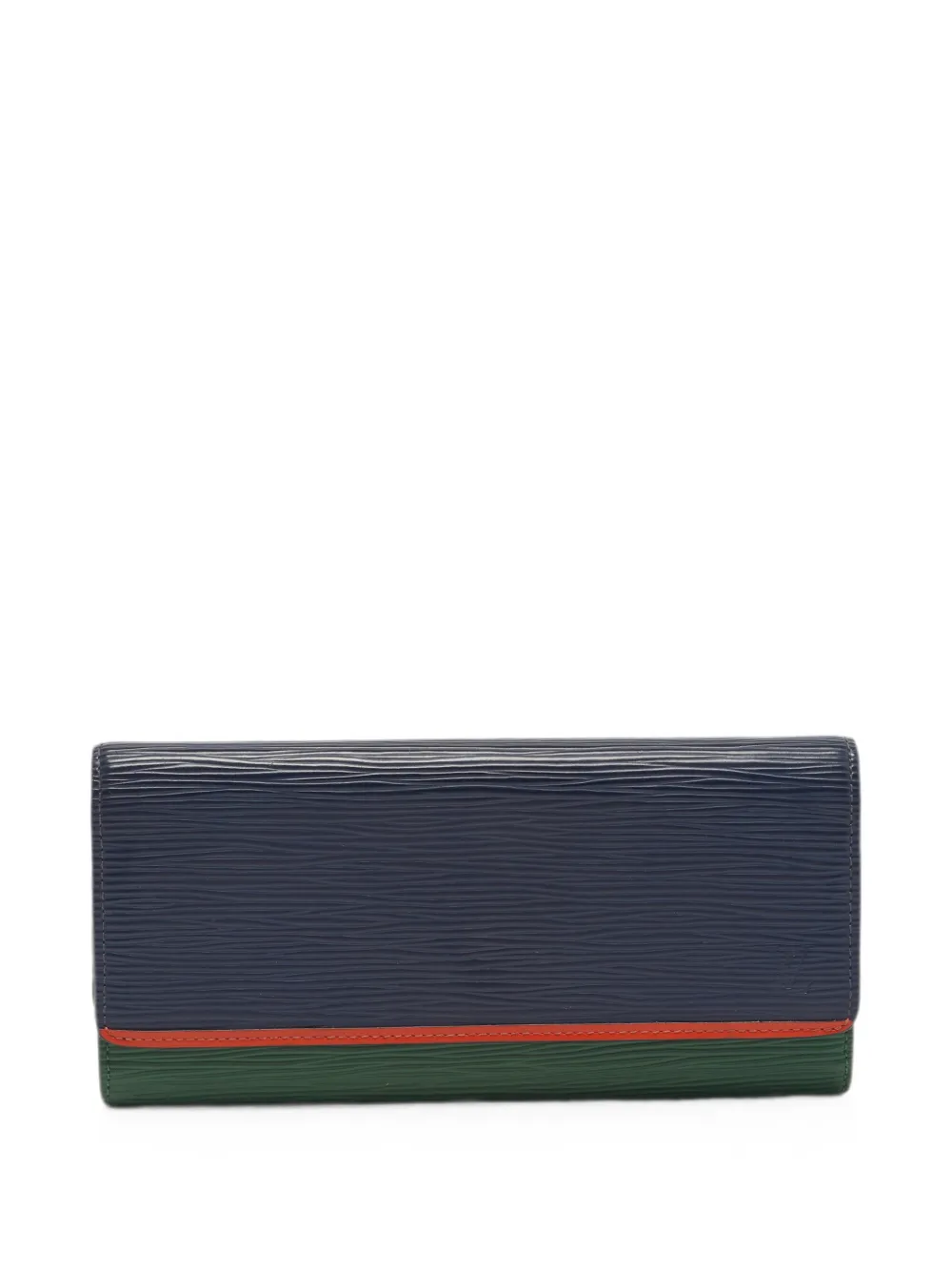 Louis Vuitton Pre-Owned 2017 Flore Épi-leather wallet - Blu