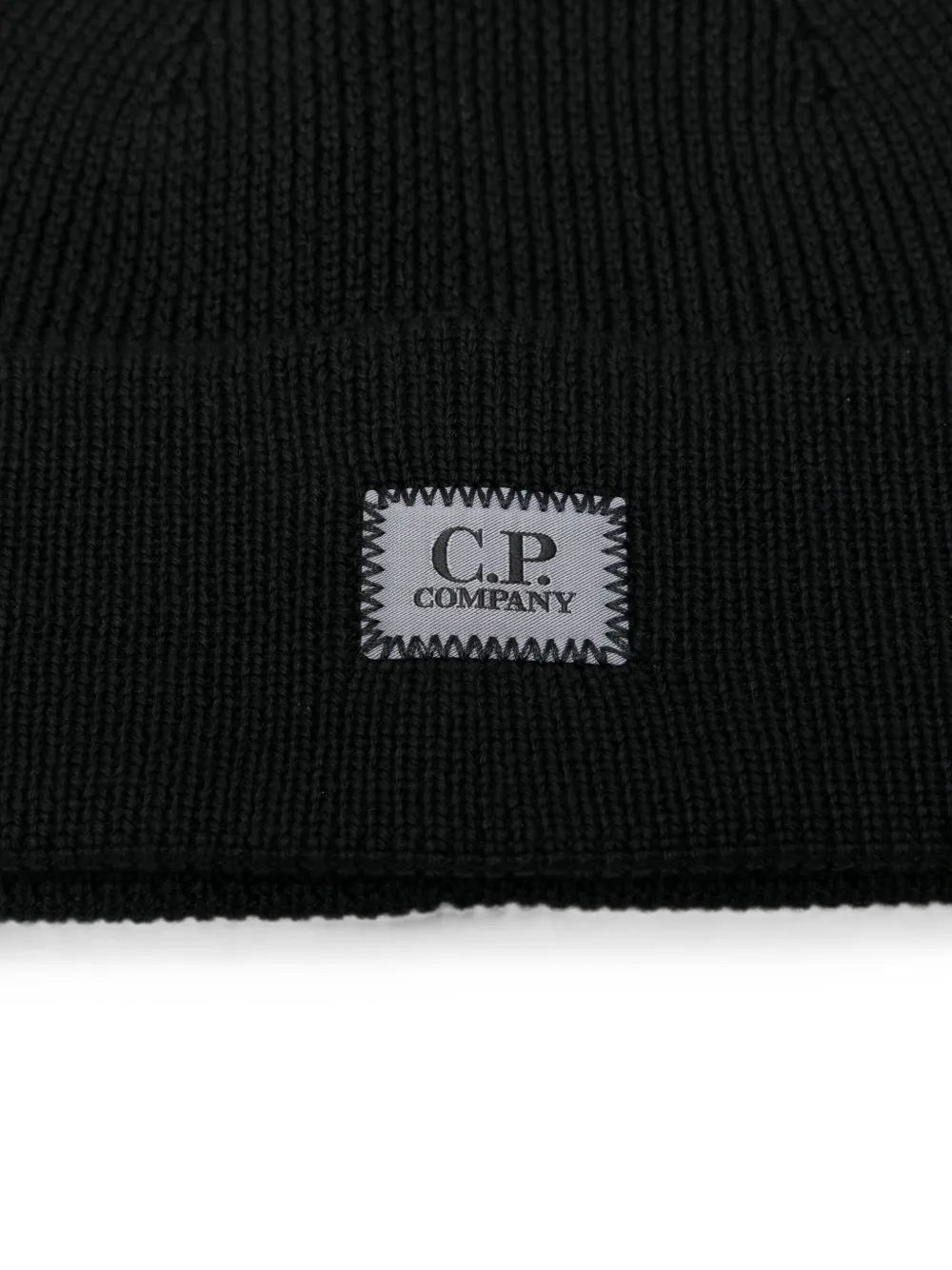 C.P. Company Ribgebreide muts Zwart