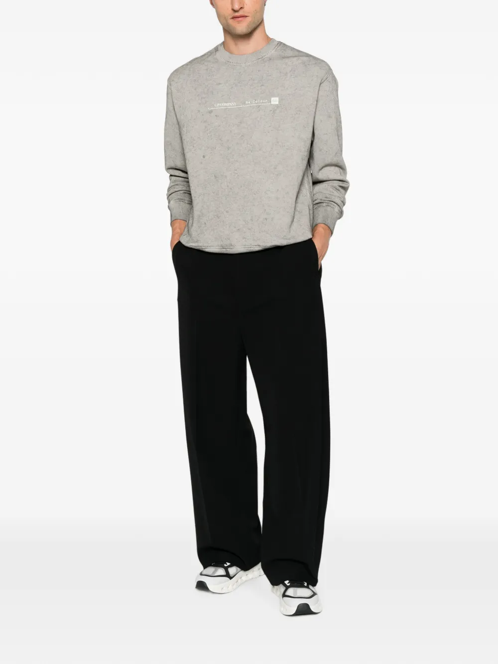 C.P. Company Sweater met logo-patroon Grijs