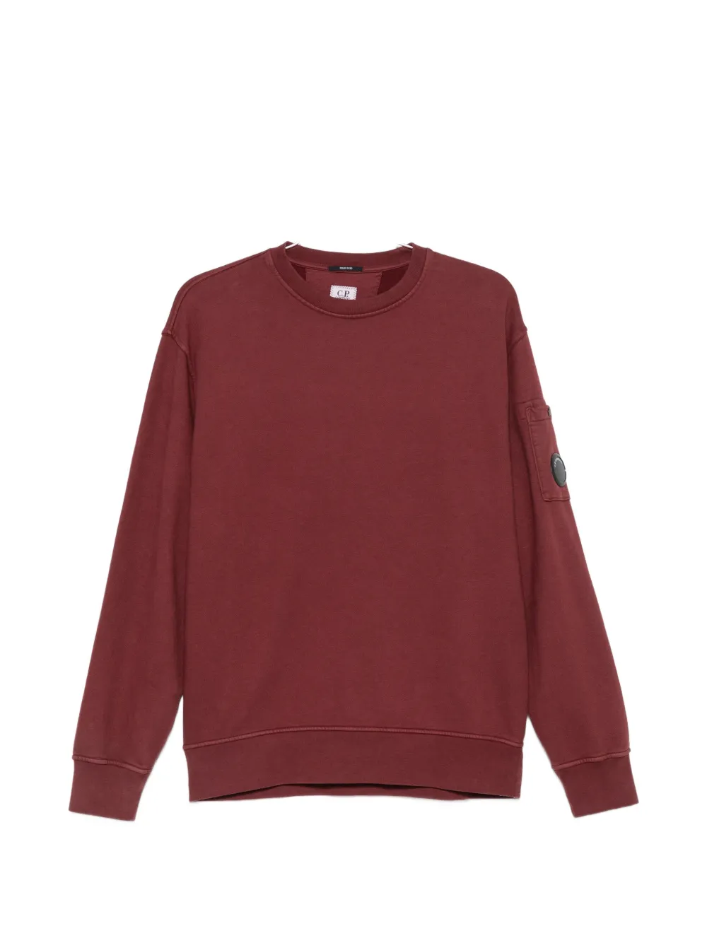 C.P. Company Lens-detail sleeve-pocket sweatshirt - Rosso