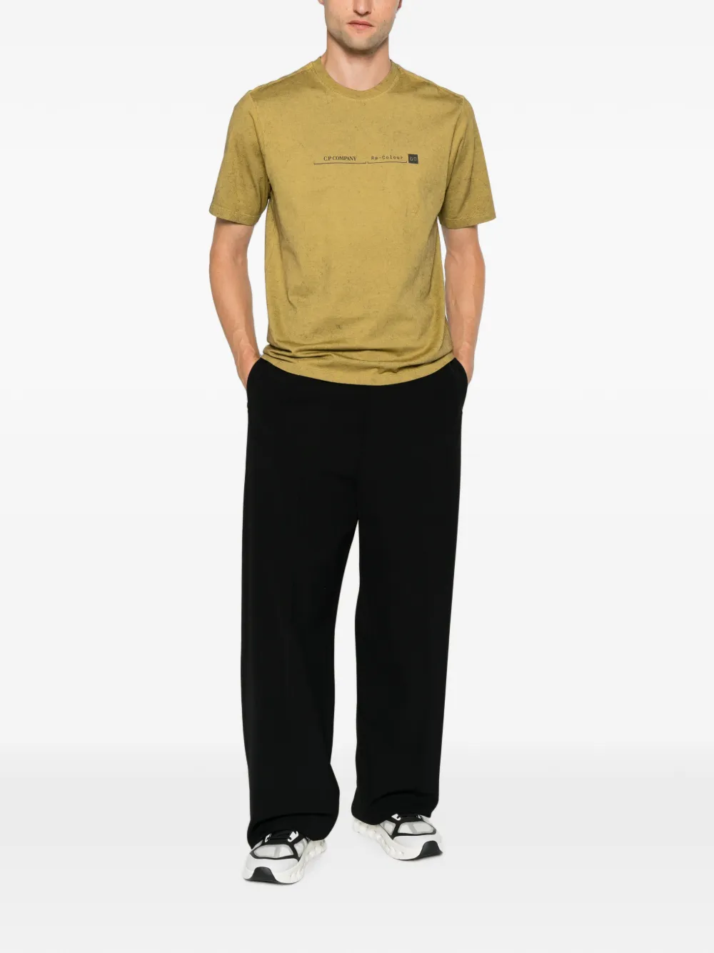 C.P. Company T-shirt met logopatroon Groen