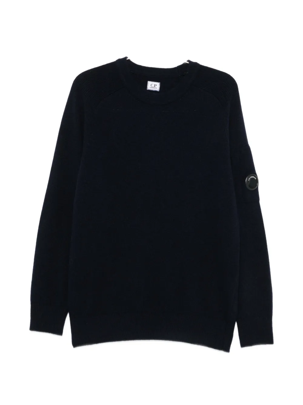 C.P. Company Lens-detail wool sweater - Blu