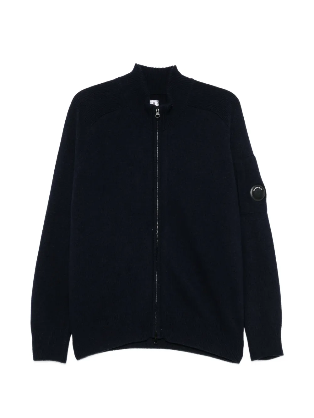 C.P. Company Lens-detail zip-up cardigan - Blu
