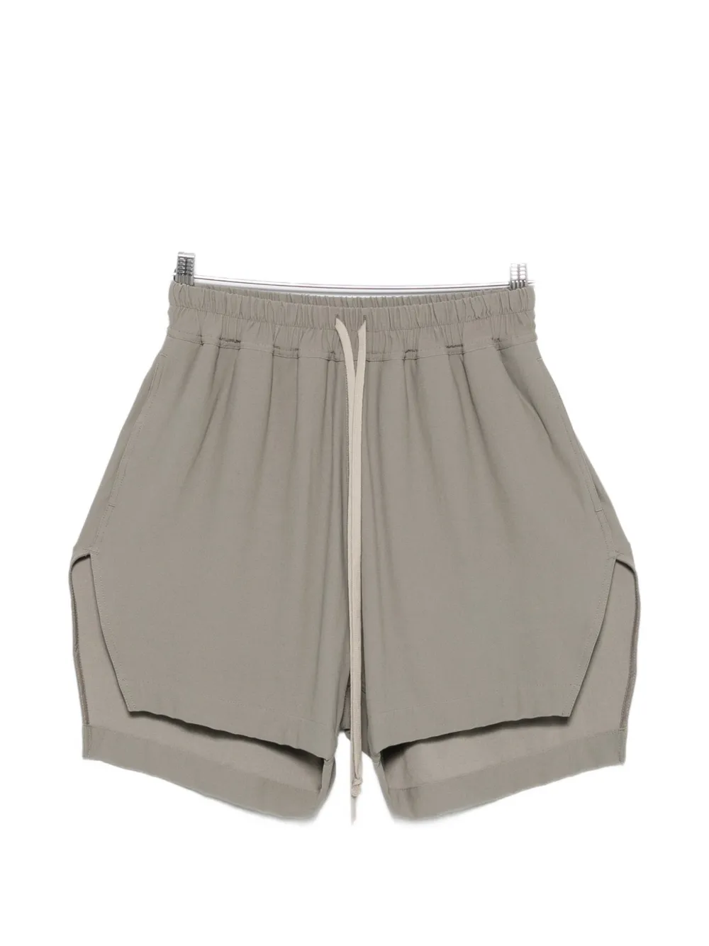 Rick Owens Boxers drawstring side-slit shorts - Grigio