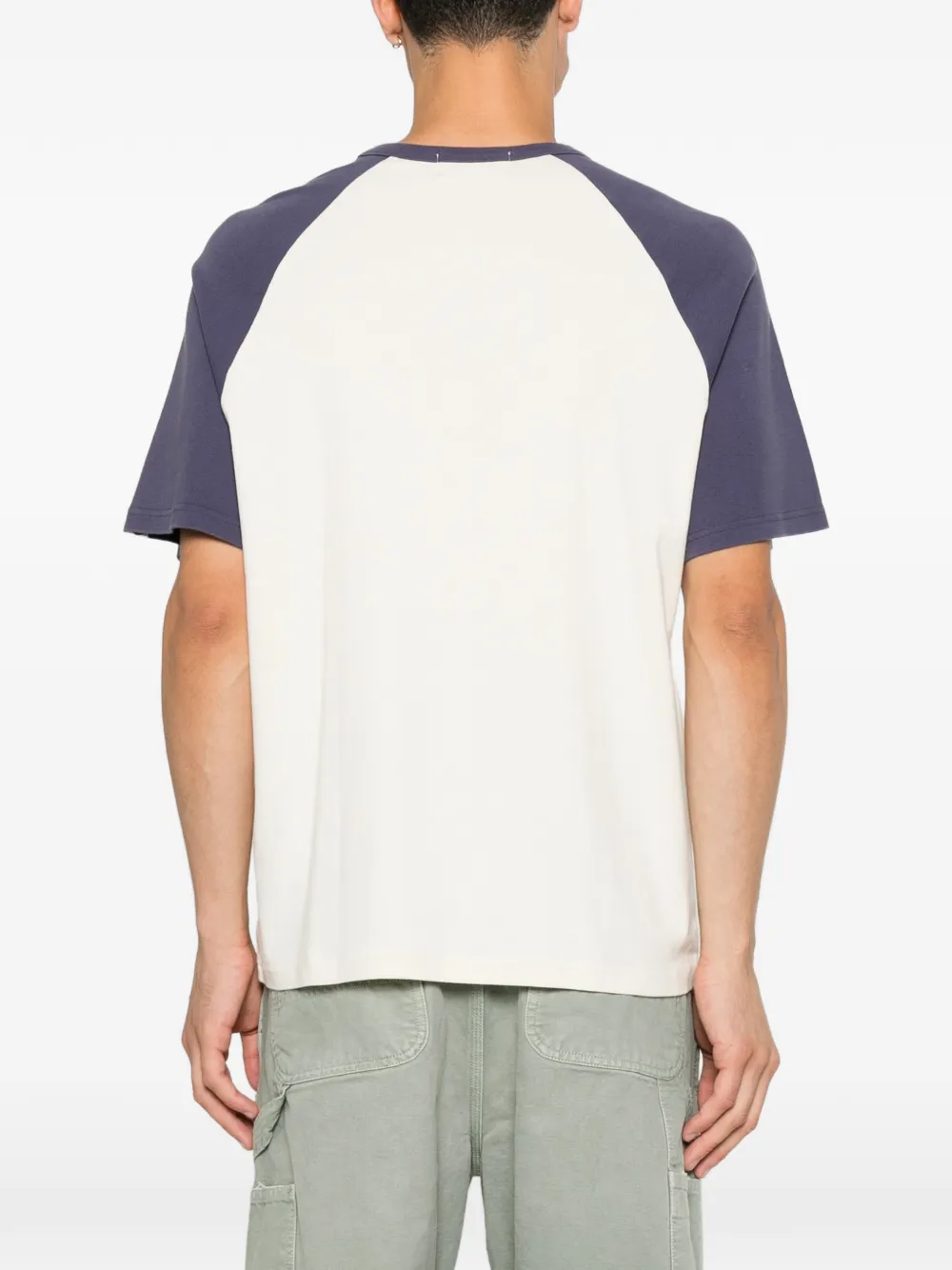 A BATHING APE T-shirt met logoprint Beige