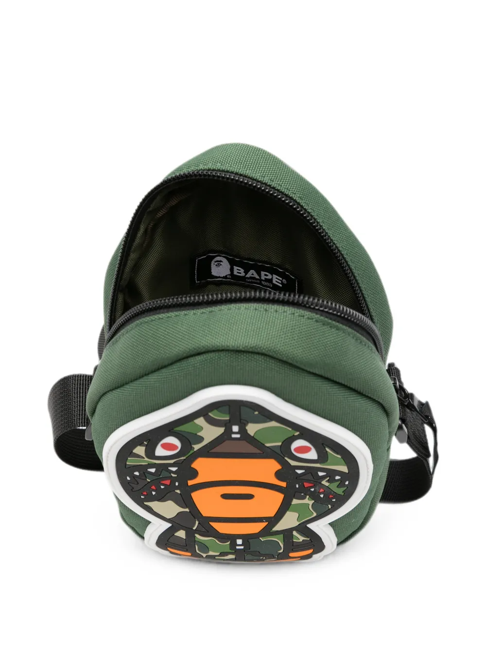 A BATHING APE Baby Milo Shark messengertas Groen