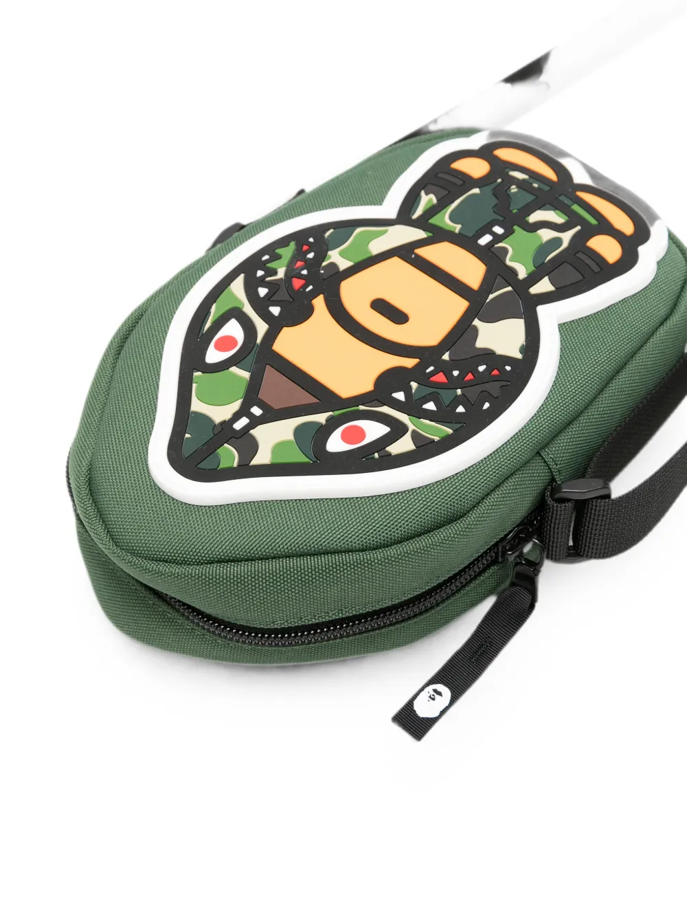 A BATHING APE Baby Milo Shark messengertas Groen