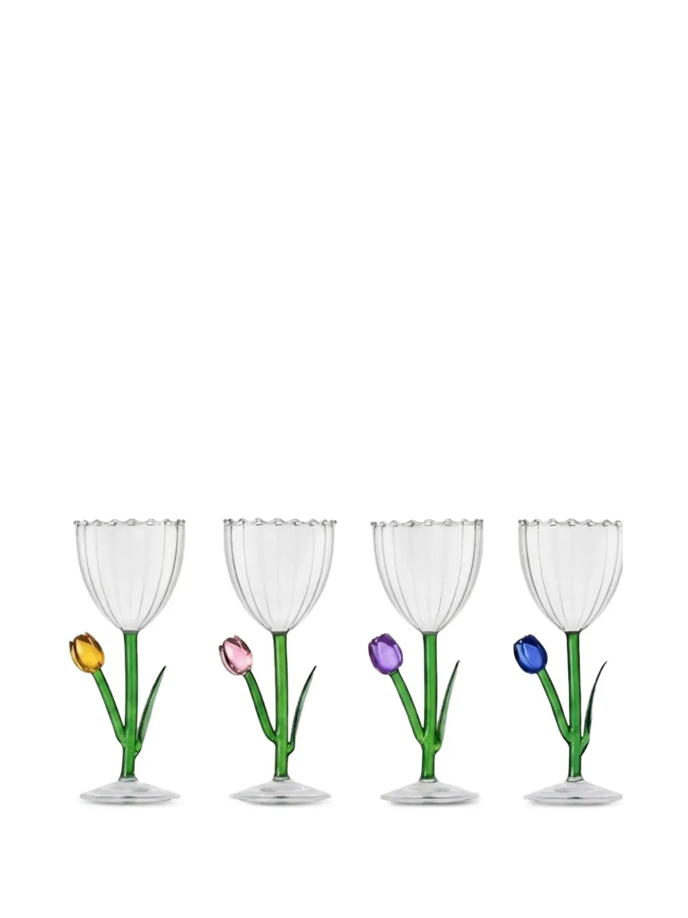 Ichendorf Milano tulip-detail fluted wine glass - Bianco