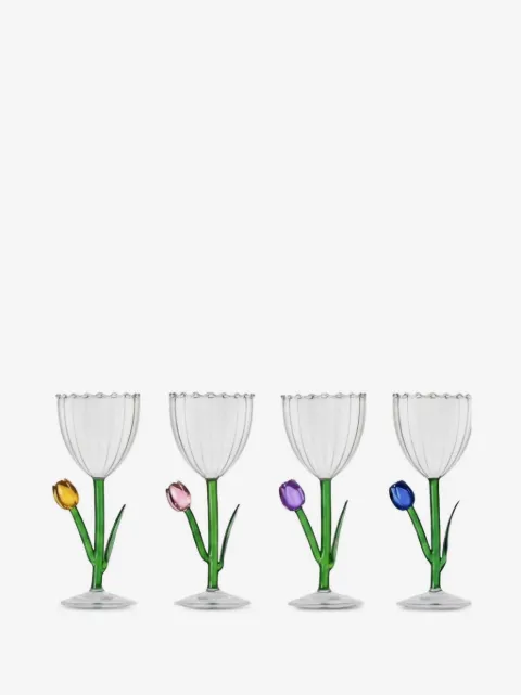 Ichendorf Milano copa de vino con detalle de tulipán