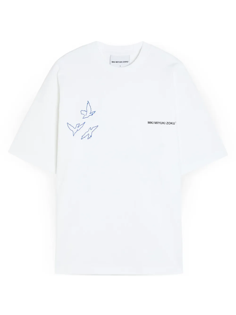 MKI Miyuki Zoku T-Shirt mit Flight Bird-Print - Weiß