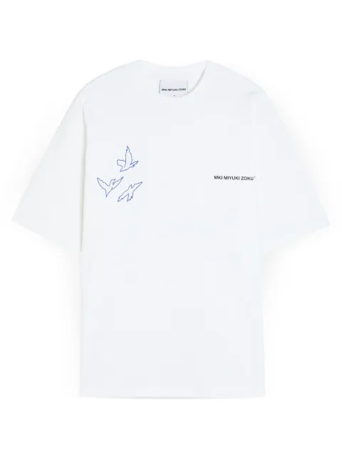 MKI Miyuki Zoku Flight bird-print T-shirt