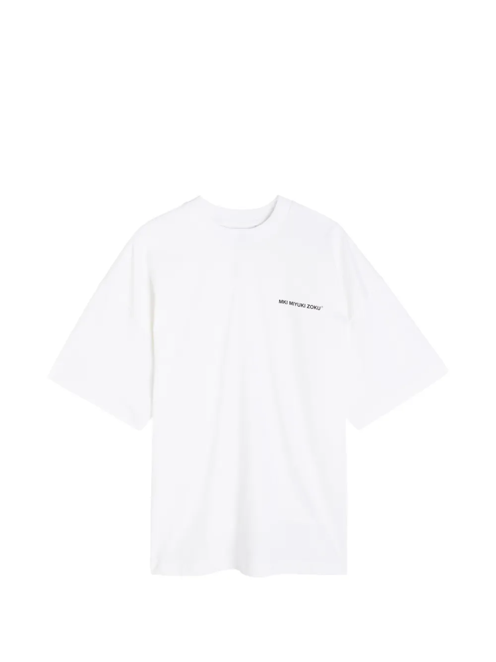 MKI Miyuki Zoku Uniform T-Shirt mit Logo-Print - Weiß