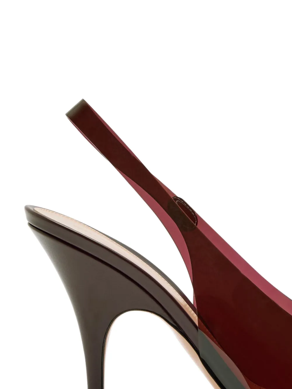 Gianvito Rossi Amelie slingback peep-toe sandals Rood