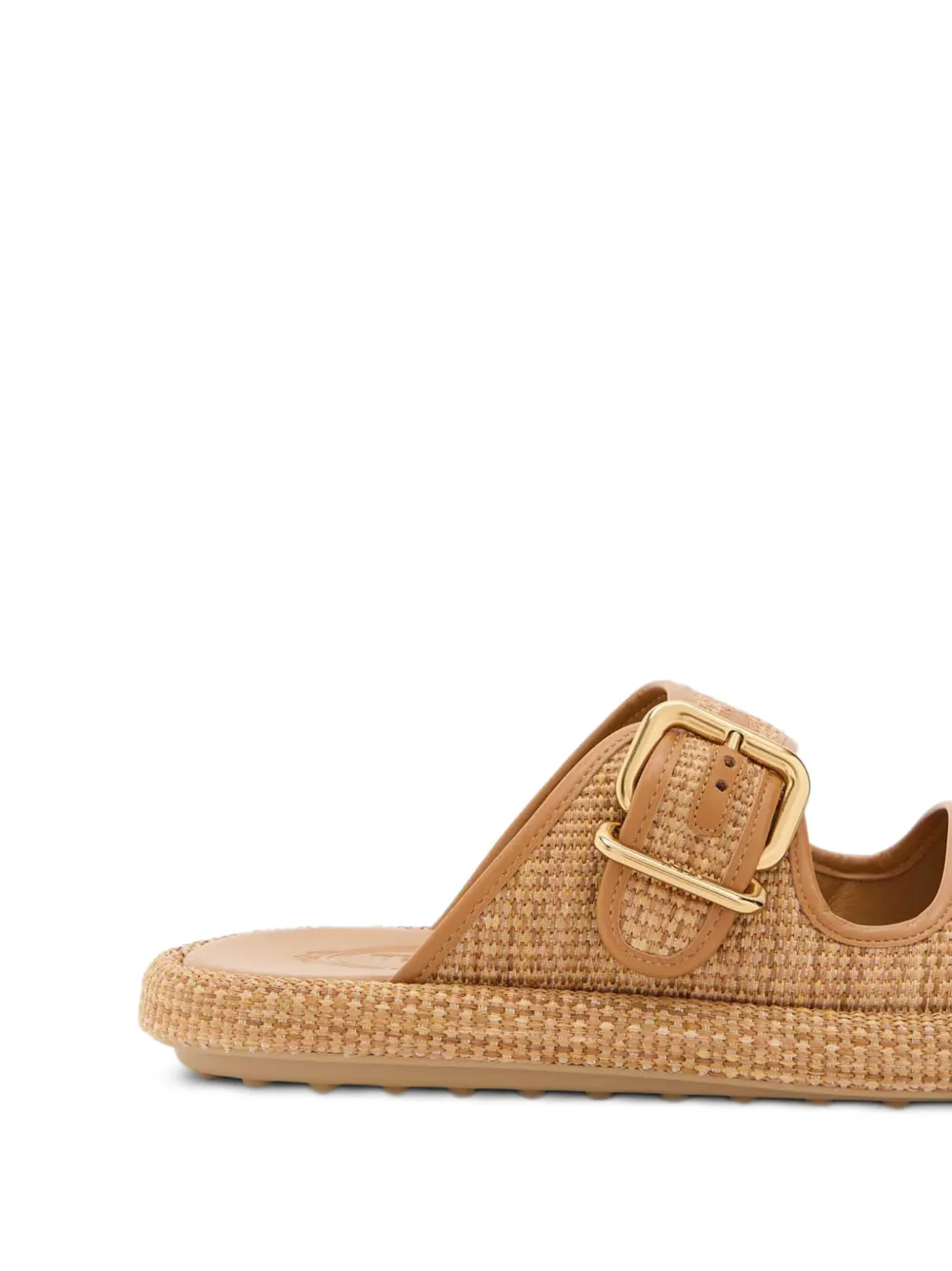 Tod's buckle-detail woven sandals Beige