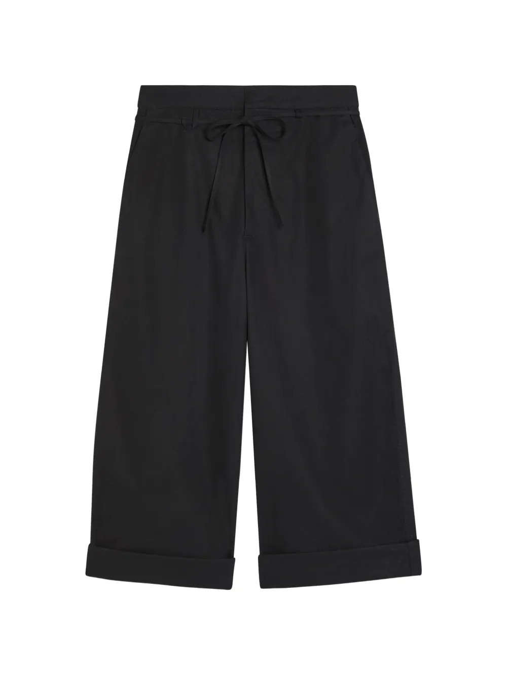 Jacquemus 마린 드로스트링 턴업 팬츠 | 블랙 | Image 1