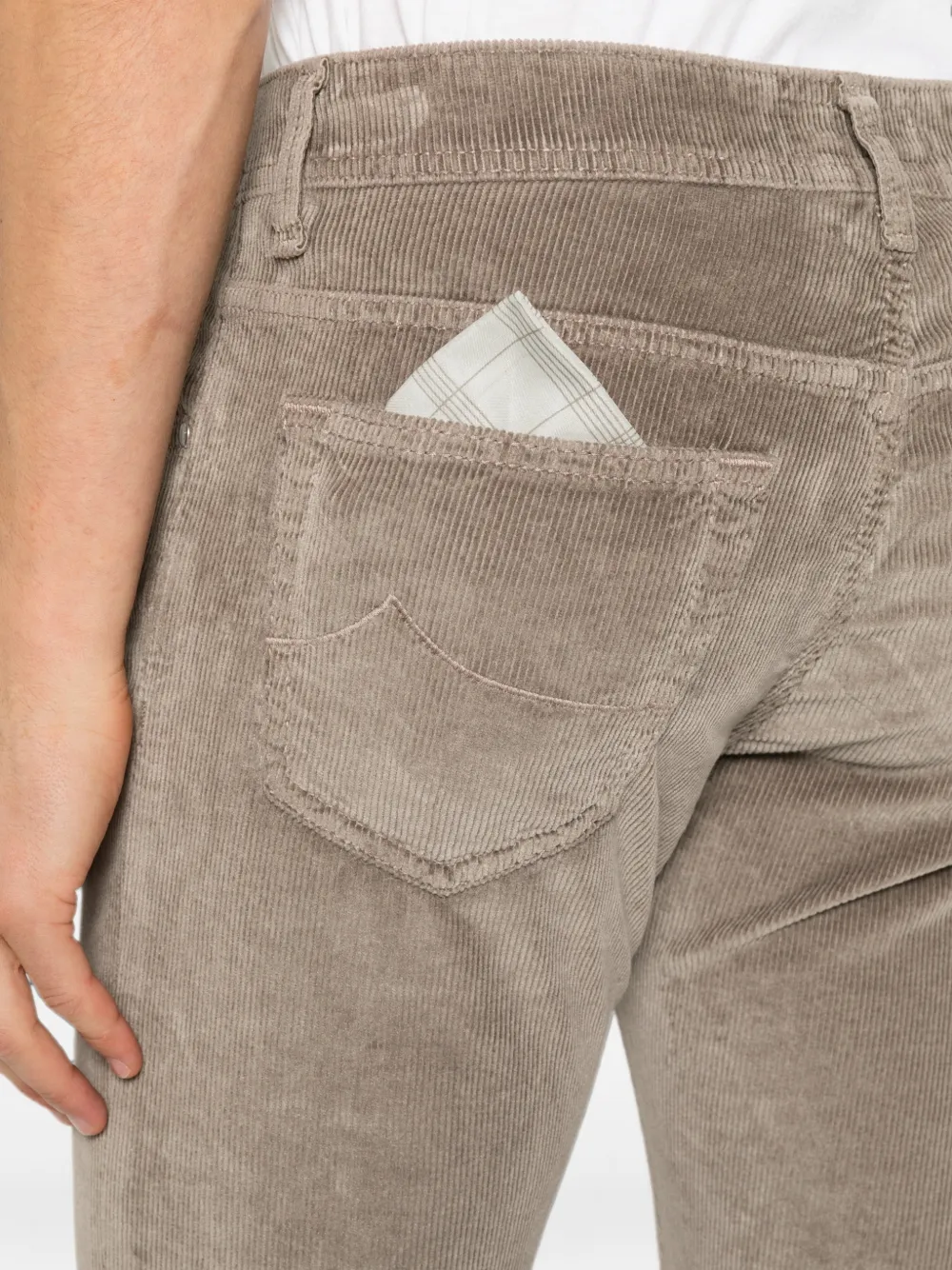 Jacob Cohën Ribfluwelen broek Beige