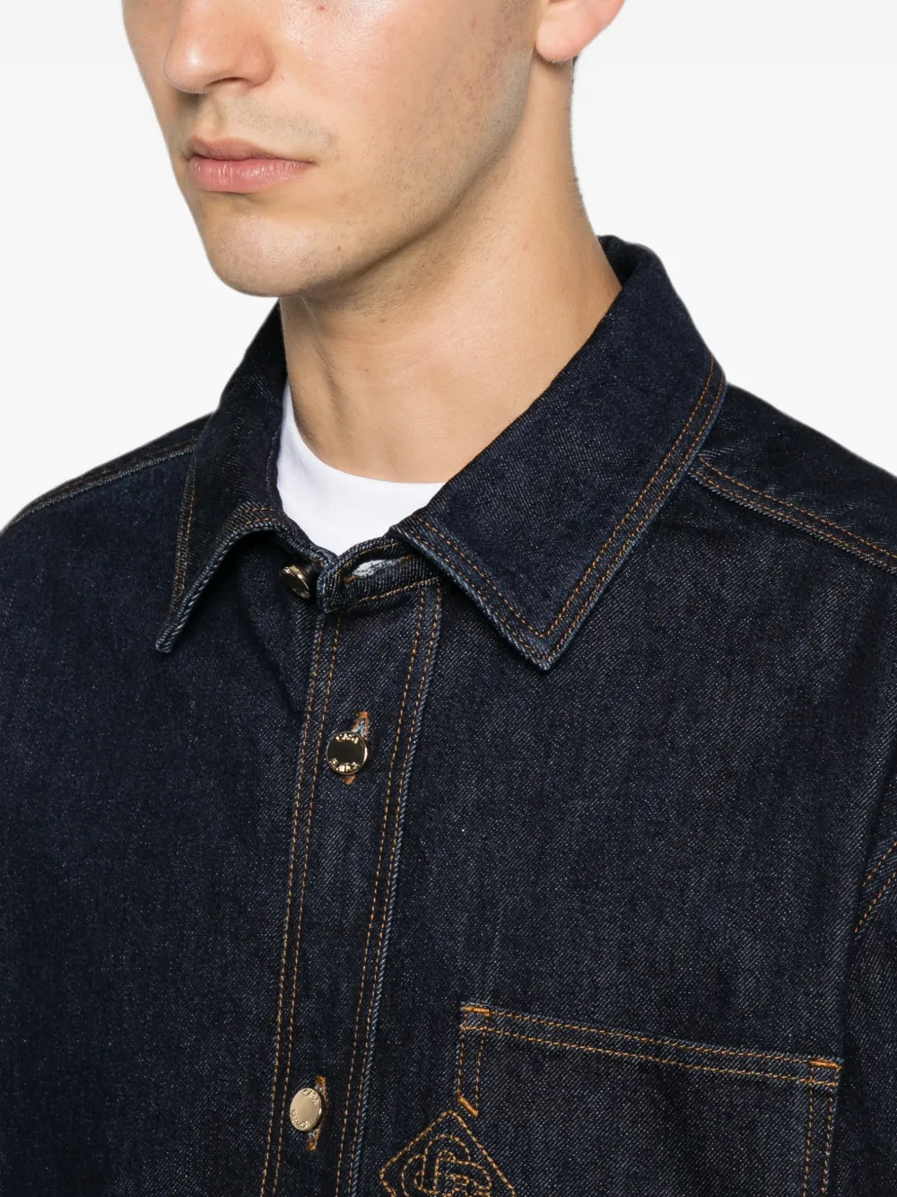 Casablanca Denim overhemd Blauw