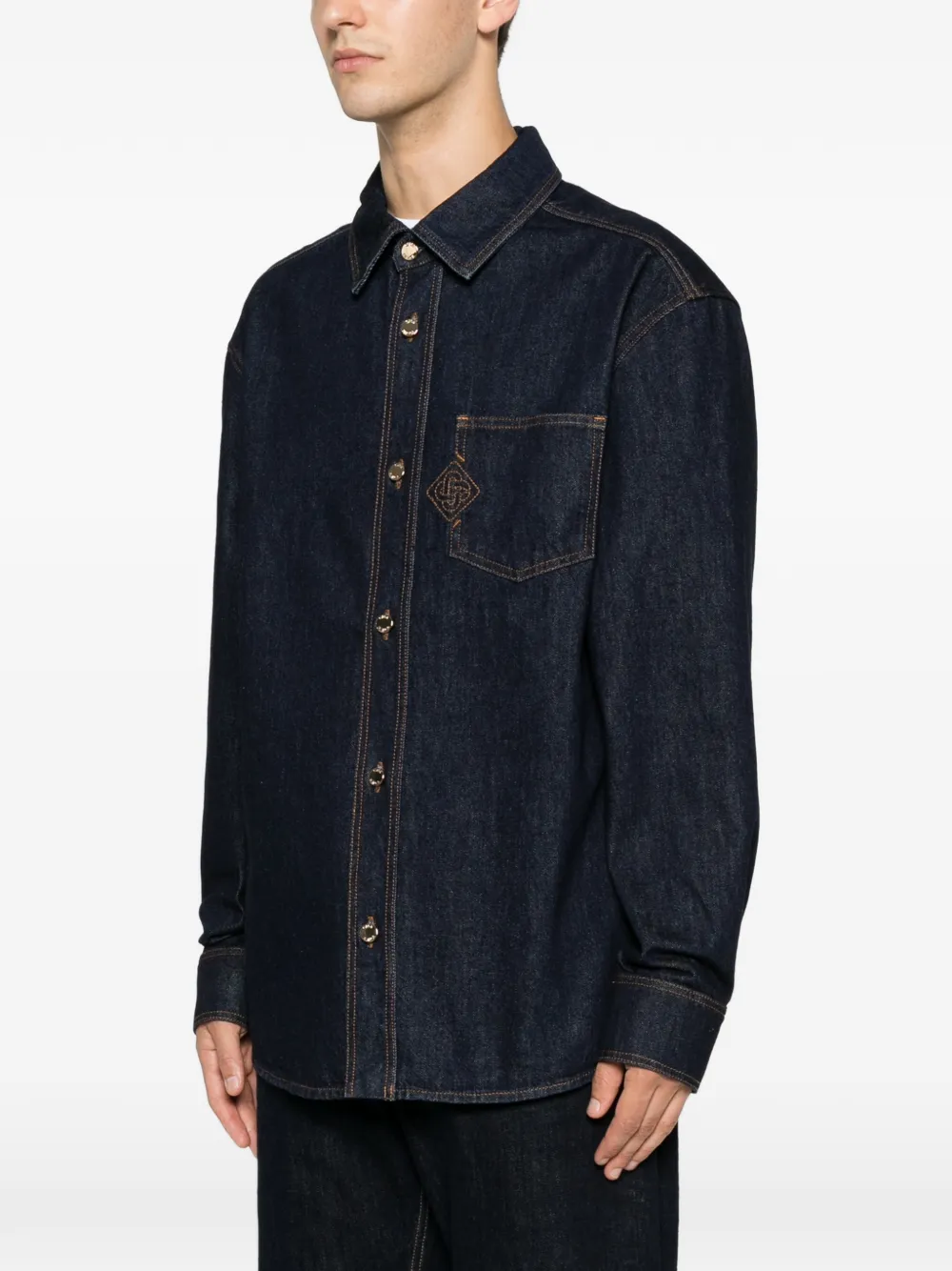 Casablanca Denim overhemd Blauw