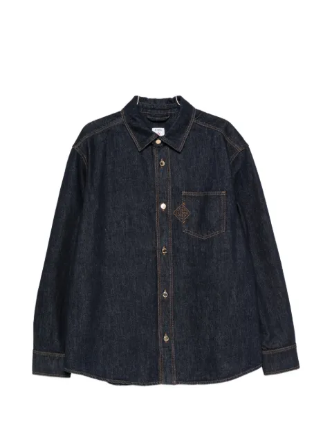 Casablanca logo-embroidered overshirt