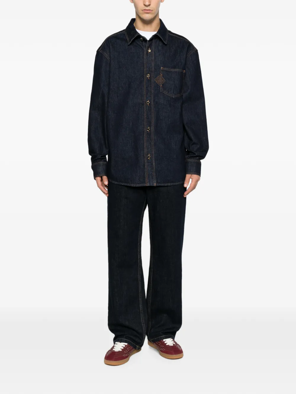Casablanca Denim overhemd Blauw