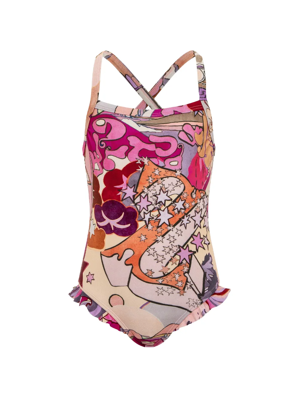 ZIMMERMANN Kids Costume da bagno con stampa grafica - Rosa