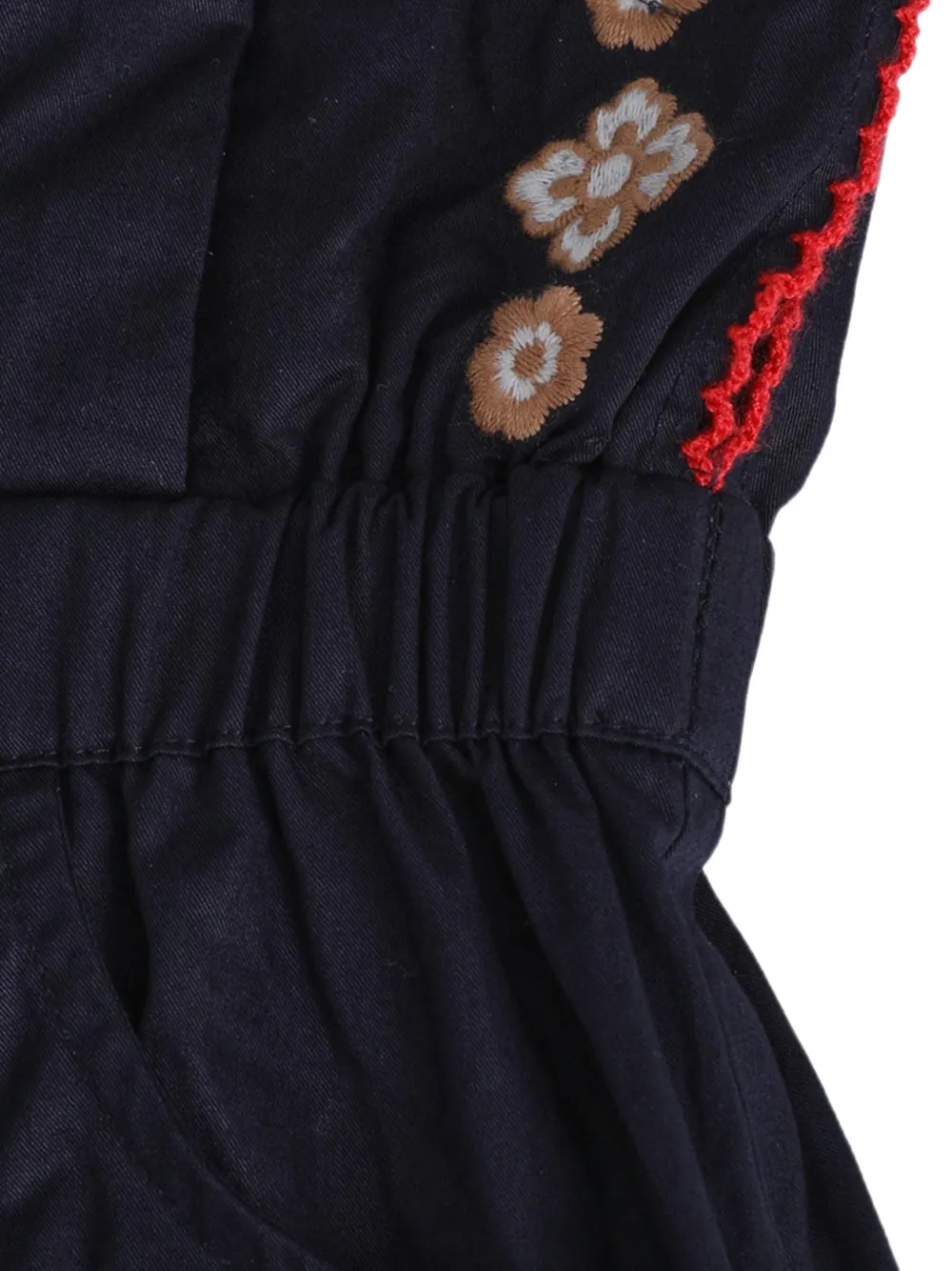 ZIMMERMANN Kids Aster playsuit met geborduurde bloemen Blauw