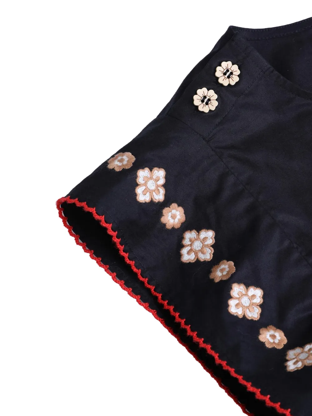 ZIMMERMANN Kids Aster playsuit met geborduurde bloemen Blauw