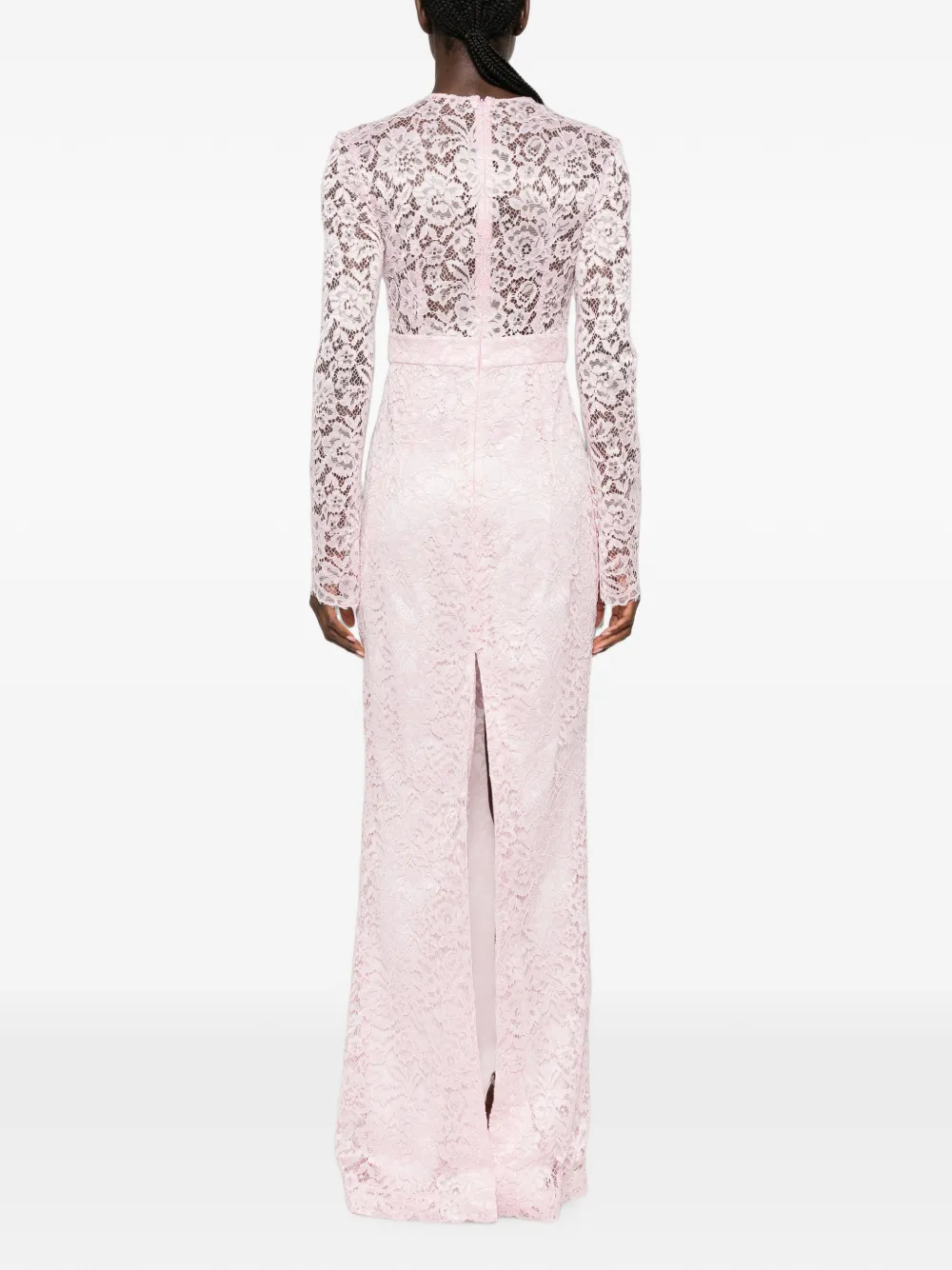 SILK LOVE & LACE Jurk met strikdetail Roze