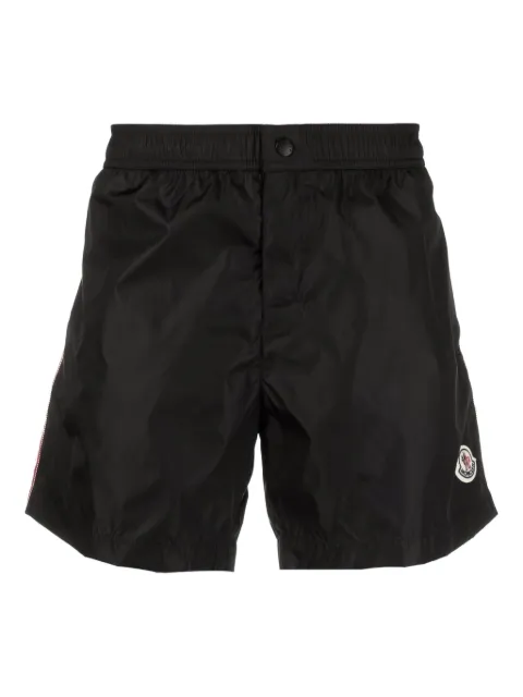 Moncler Logo Swim Shorts Black