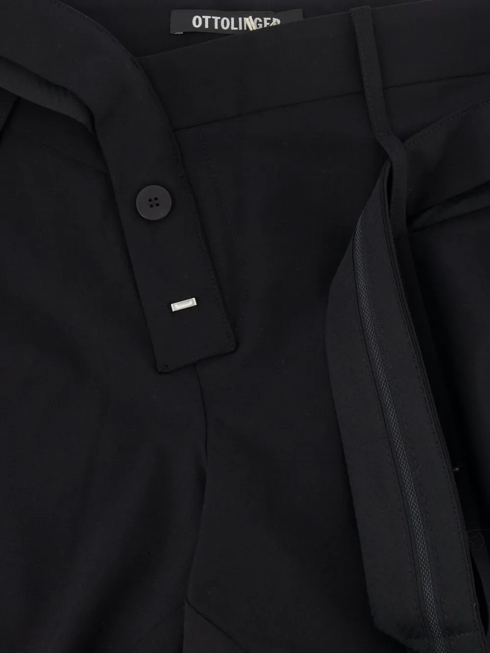 Ottolinger Broek met rits Zwart