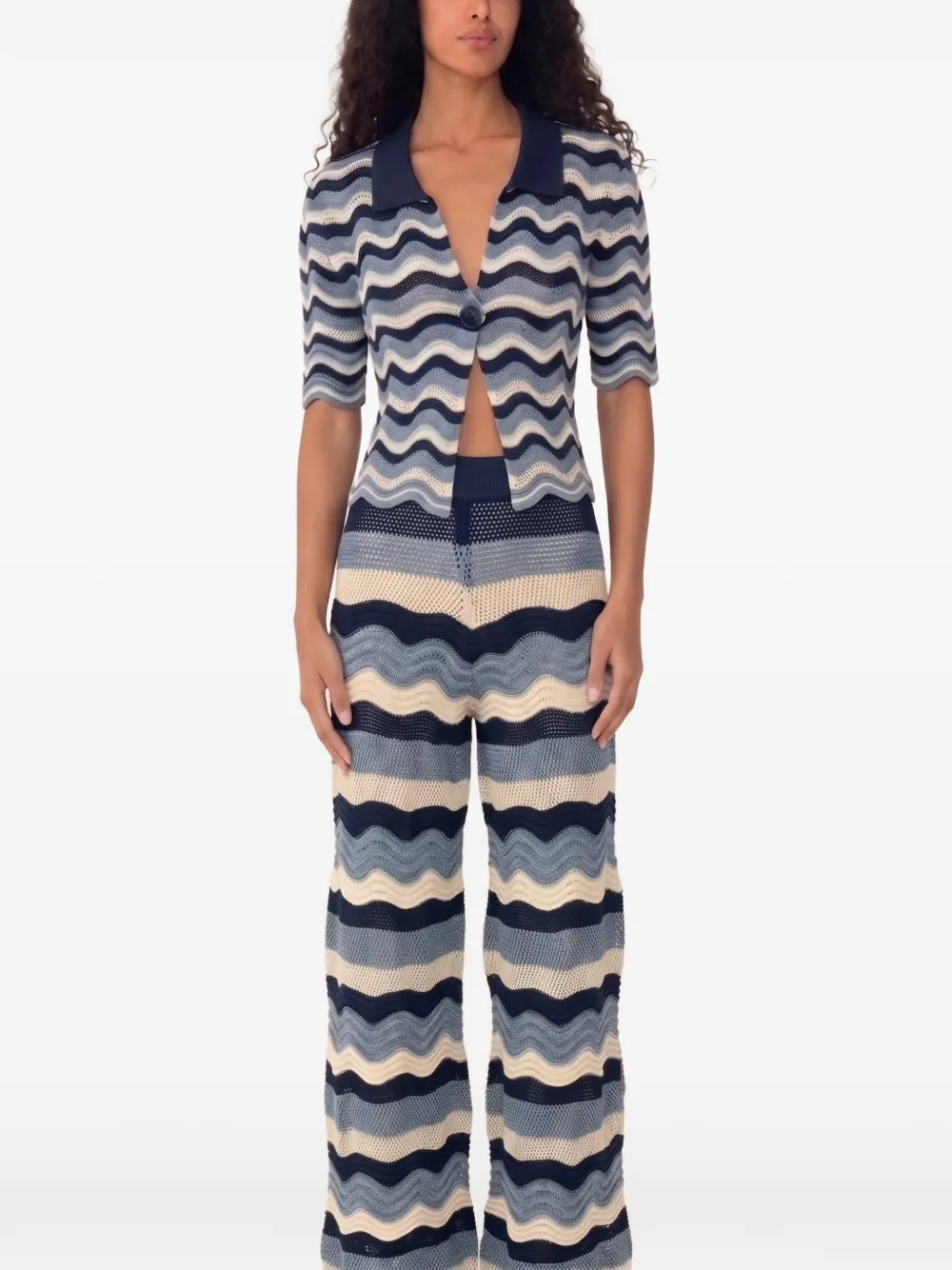 AZULU Martina polo top - Blu