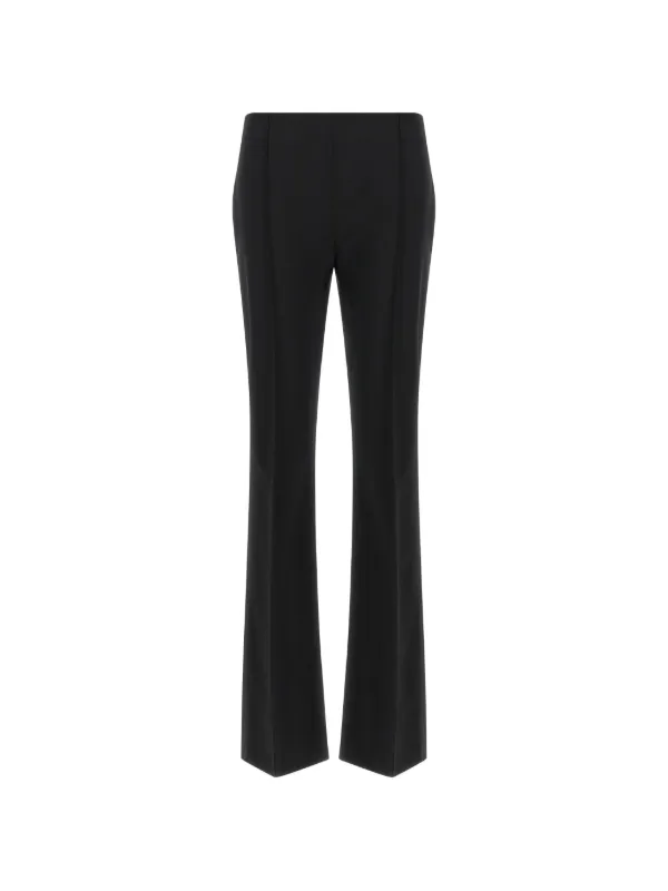The Row Fabien Pressed-crease Trousers in Black