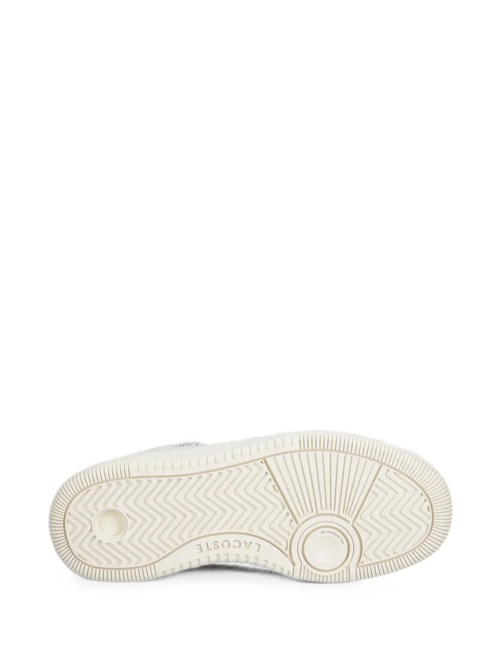 Lacoste L001 leren sneakers met vlakken Beige