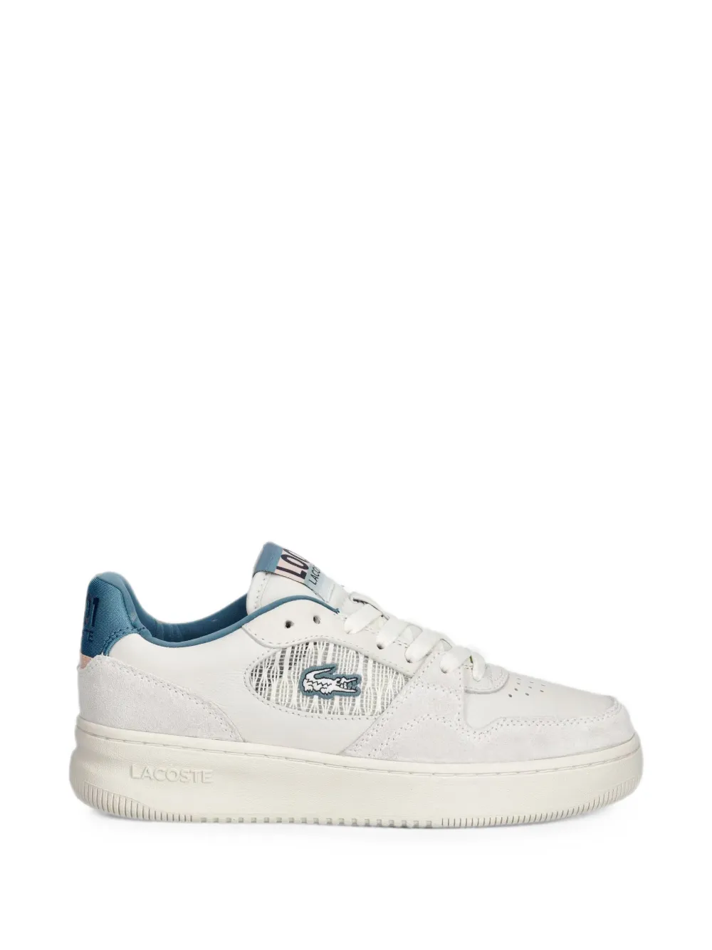 Lacoste L001 panelled leather sneakers - Nude