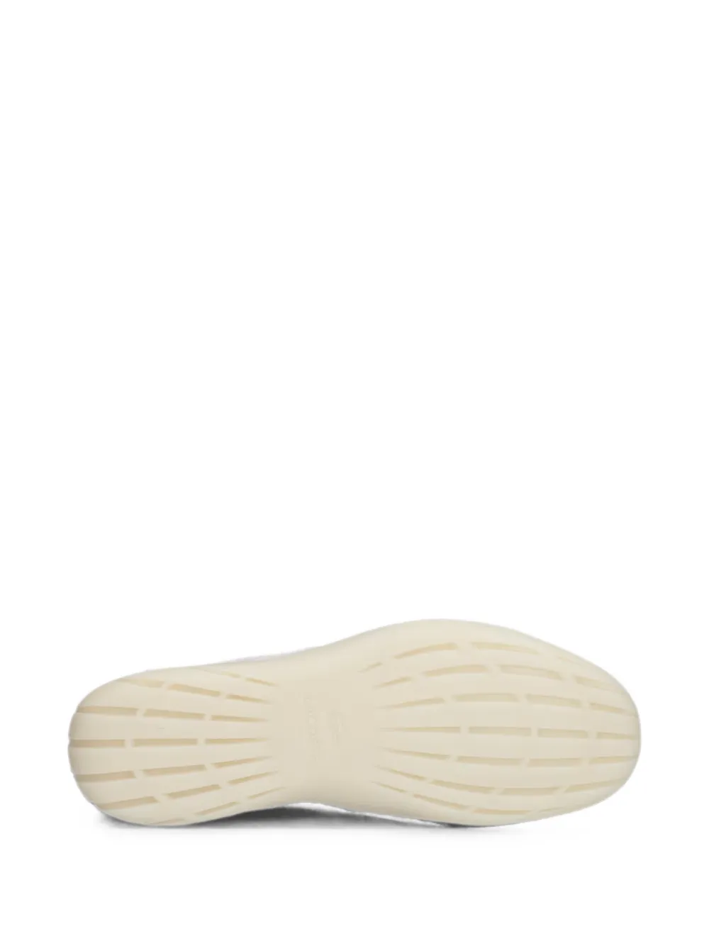 Lacoste Side Low suede-panelled mesh sneakers Wit