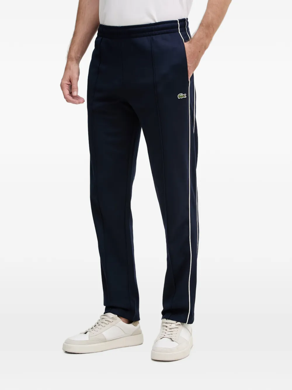 Lacoste side-stripe track pants - Blau