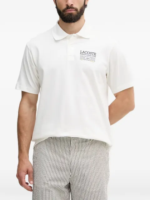 Lacoste Roland-Garros logo-print polo shirt