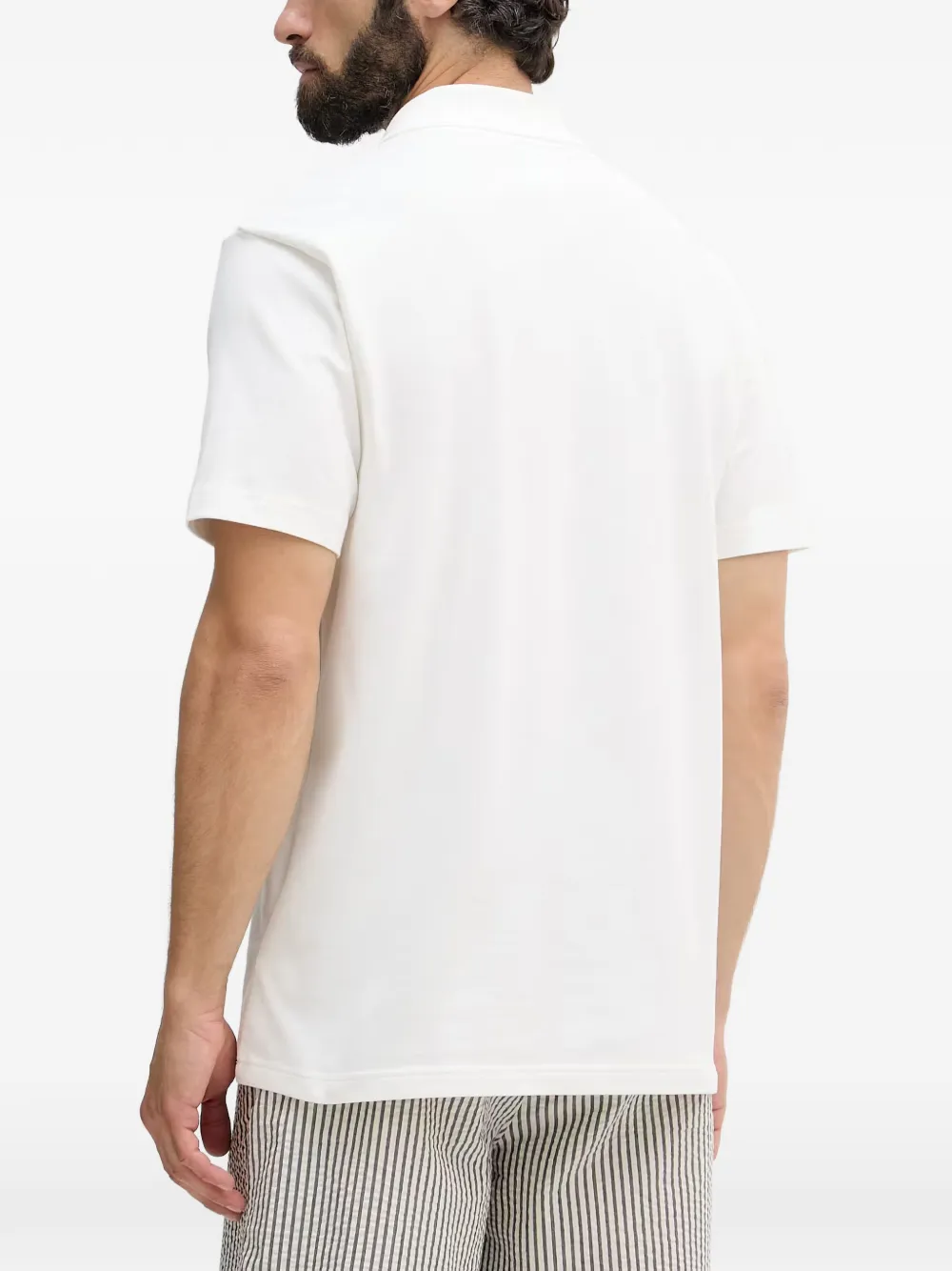 Lacoste Roland-Garros T-shirt met logo-print Wit